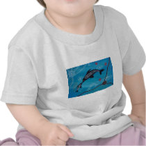 Dolphin & Calf Dreaming Tees