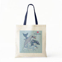 Dolphin Family Tote Bag