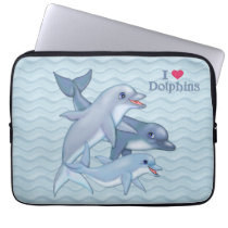 Dolphin Family laptop sleeves