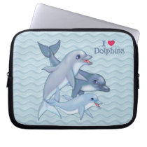 Dolphin Family laptop sleeves