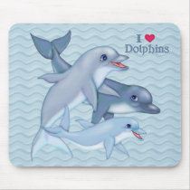 Dolphin Family Mouse Pad