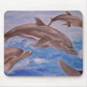 Dolphin High Five mousepads