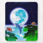 DOLPHIN MOON Paradise Art Mousepad