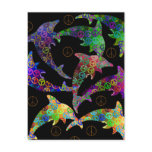 Dolphin Peace Pod Postcard