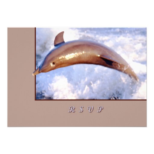 Dolphin Personalized Invitation