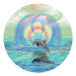 Dolphin Rising Stickers