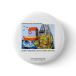 Dolphin Safe Tuba Funny Novelty Button