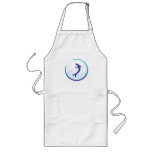 dolphin splash circle design aprons