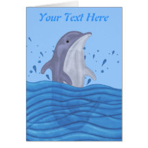 Dolphin Splash Greeting Cards