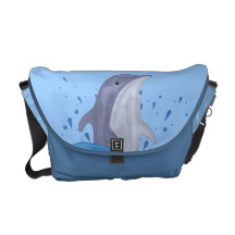 Dolphin Splash Messenger Bags
