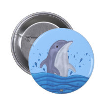 Dolphin Splash Pin