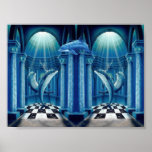 DOLPHIN TEMPLE PRINT