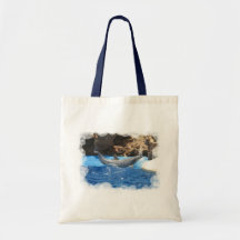 Dolphin Tricks Environmental Tote Canvas Bag