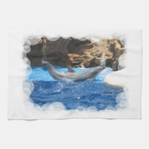 Dolphin Tricks Kitchen Towel