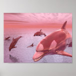 Dolphin Water Fantasy Canvas Print