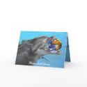 Dolphin wish you a happy new year cards