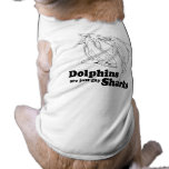 Dolphins are gay sharks pet tshirt