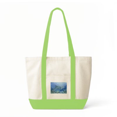 Dolphins Tote Bag by Laura_Regan_Artist