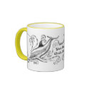 `Dolphins Charcoal II' Ringer Mug