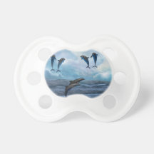 Dolphins fantasy baby pacifier