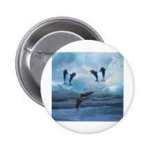 Dolphins fantasy pinback buttons