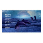 Dolphins fun and play business card template