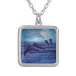 Dolphins fun and play necklace