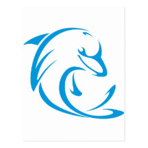 Dolphins T Shirt | Cool Dolphins T Shirt Logo Post Card