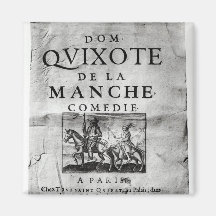 Dom Quixote de La Manche Comedie' Fridge Magnet