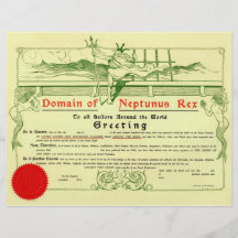 Domain of Neptunus Rex (1907) Flyer Design