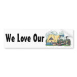 Dome Tent Camper Camping Bumper Sticker