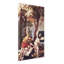 Domenico Zampieri - Murder of St Peter Martyr Stretched Canvas Prints