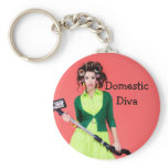 Domestic Diva Keychain Picture
