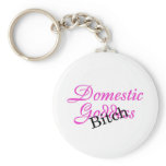 Domestic Goddess Bitch keychains