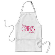 Domestic Goddess in Training hot pink Apron