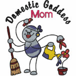 Domestic Goddess Mum embroidered shirts