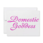 Domestic Goddess Pink invitations