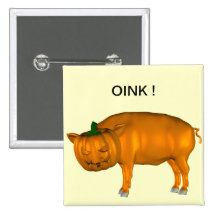 Domestic Pig Pinback Button