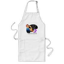Domestic Violence Fight Like a Girl Rosie Riveter Aprons