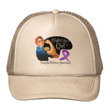 Domestic Violence Fight Like a Girl Rosie Riveter Mesh Hat