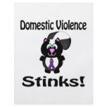 Domestic Violence Stinks Skunk Awareness Design flyers