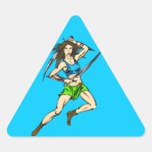 Dominant Amazon Women Triangle Sticker