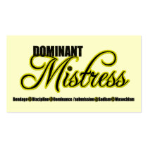 Dominant Mistress with BDSM Acronym