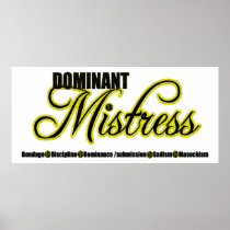 Dominant Mistress with BDSM Acronym