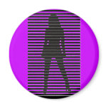 Dominatrix Silhouette magnets