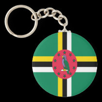 Dominica Flag Key Chain keychains