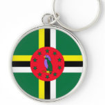 dominica flag keychain