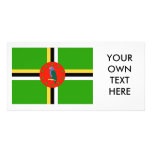 Dominica Flag photo cards