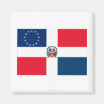 Dominican-American Flag Refrigerator Magnet