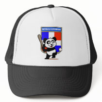 Dominican Republic Baseball Panda Trucker Hat
